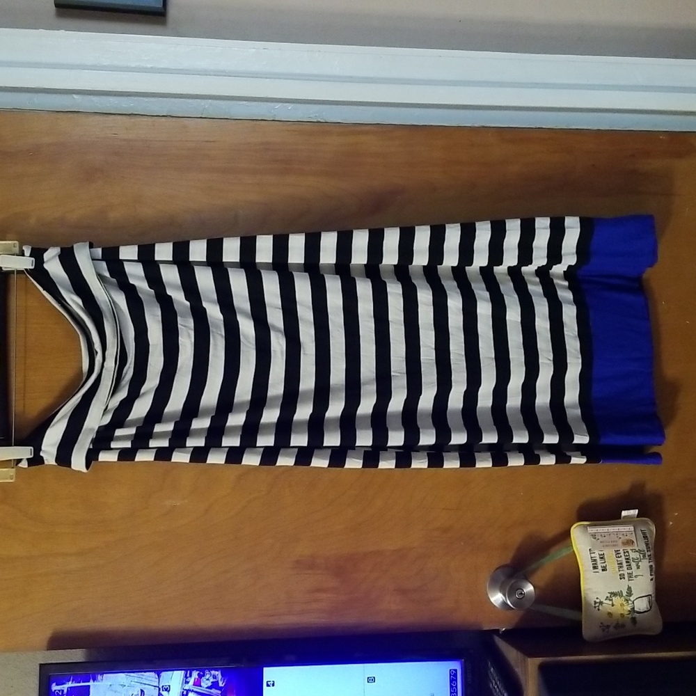 Striped Maxi Skirt Medium: C